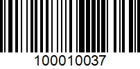 Barcode for 100010037