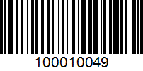 Barcode for 100010049