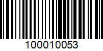 Barcode for 100010053