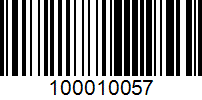 Barcode for 100010057