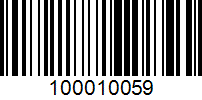 Barcode for 100010059