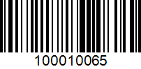 Barcode for 100010065