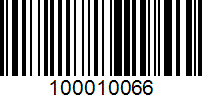 Barcode for 100010066