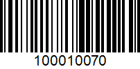 Barcode for 100010070