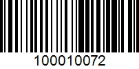 Barcode for 100010072