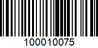 Barcode for 100010075