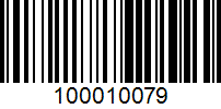 Barcode for 100010079