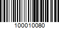 Barcode for 100010080