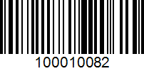 Barcode for 100010082