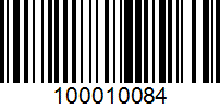 Barcode for 100010084