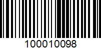 Barcode for 100010098