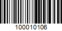 Barcode for 100010106