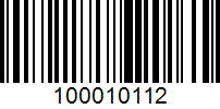 Barcode for 100010112