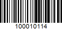 Barcode for 100010114