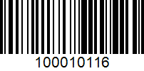 Barcode for 100010116