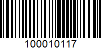 Barcode for 100010117