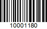 Barcode 10001180