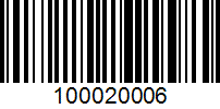 Barcode for 100020006