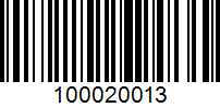 Barcode for 100020013