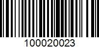 Barcode for 100020023