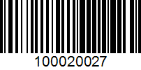 Barcode for 100020027