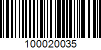 Barcode for 100020035