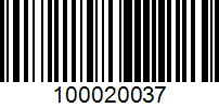 Barcode for 100020037