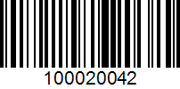 Barcode for 100020042