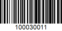 Barcode for 100030011