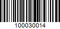 Barcode for 100030014