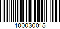 Barcode for 100030015