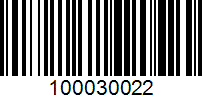 Barcode for 100030022