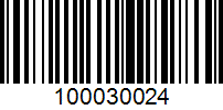 Barcode for 100030024