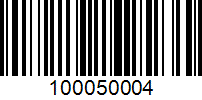 Barcode for 100050004