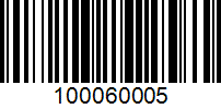 Barcode for 100060005