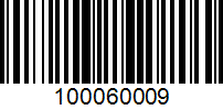 Barcode for 100060009