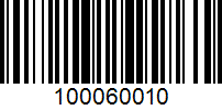 Barcode for 100060010