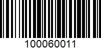 Barcode for 100060011