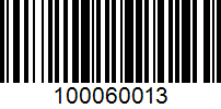 Barcode for 100060013