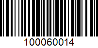 Barcode for 100060014