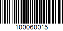 Barcode for 100060015