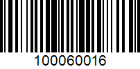 Barcode for 100060016