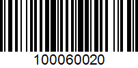 Barcode for 100060020