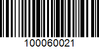 Barcode for 100060021