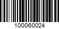 Barcode for 100060024