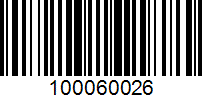 Barcode for 100060026