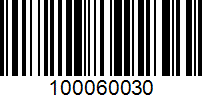 Barcode for 100060030