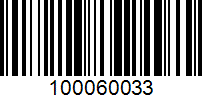 Barcode for 100060033