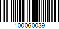 Barcode for 100060039
