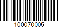 Barcode for 100070005